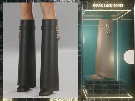 sims 4 givenchy shark boots cc|sims 4 shark lock boots.